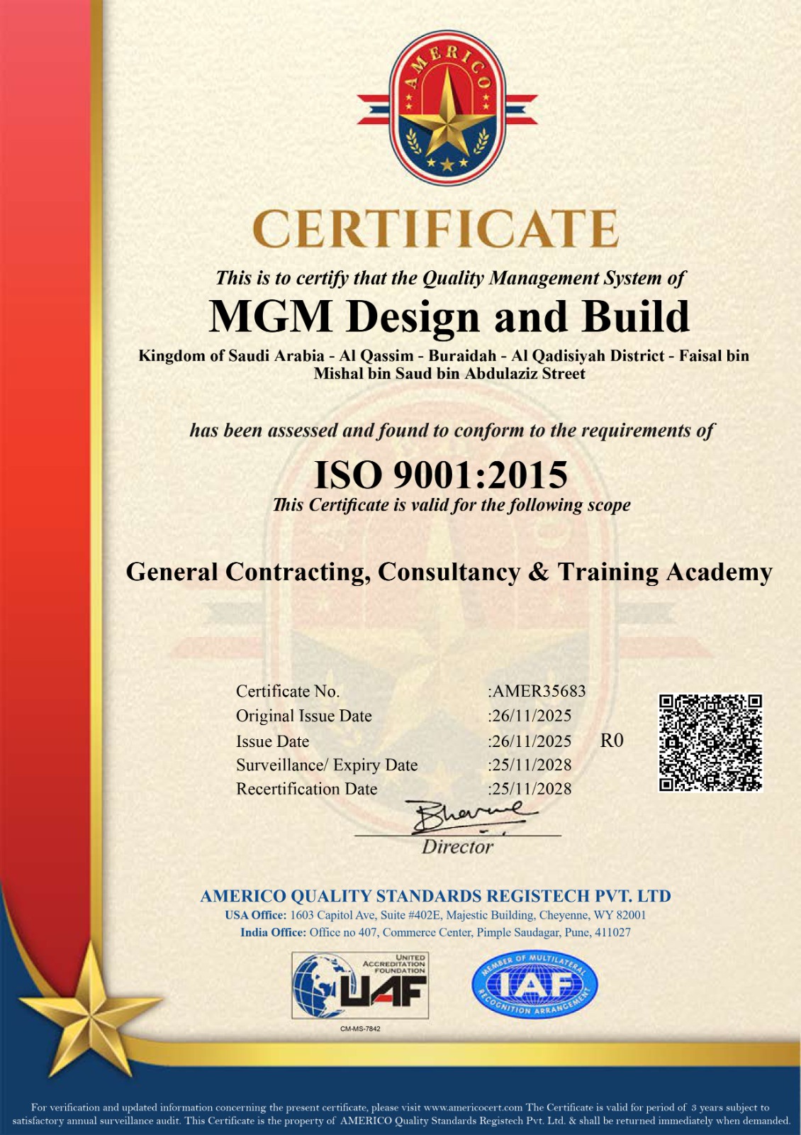 ISO 9001 KSA